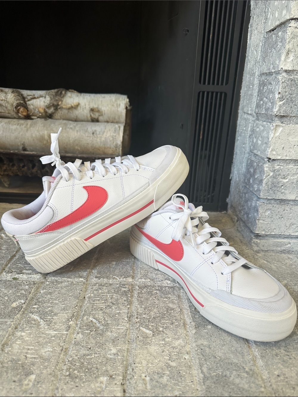 Nike Women’s 9 Court Legacy Loft White Sea Coral Sneakers